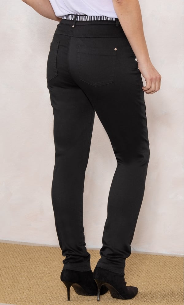 Slimline Stretch Belted Trousers