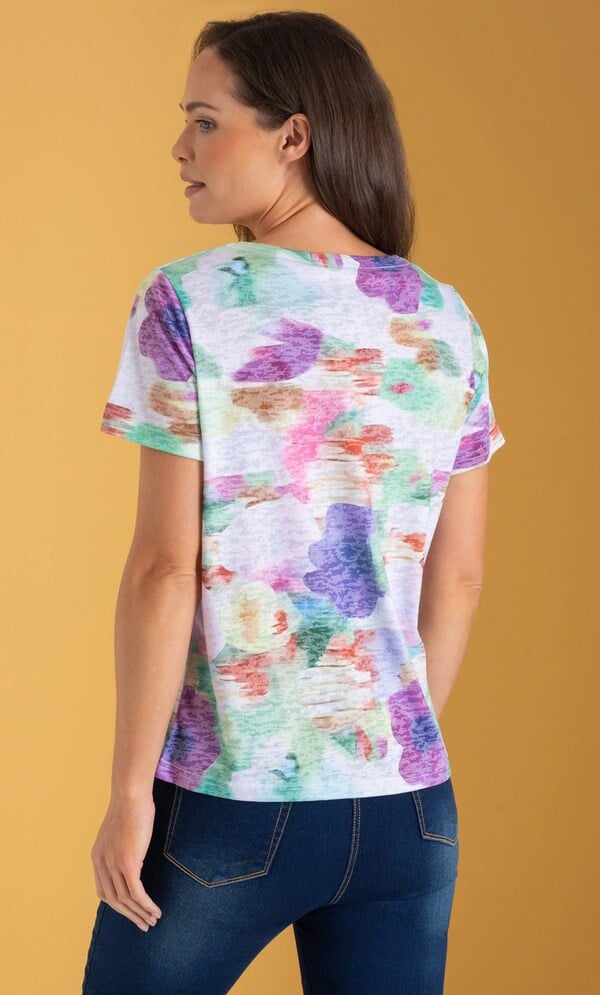 Printed Jersey Top