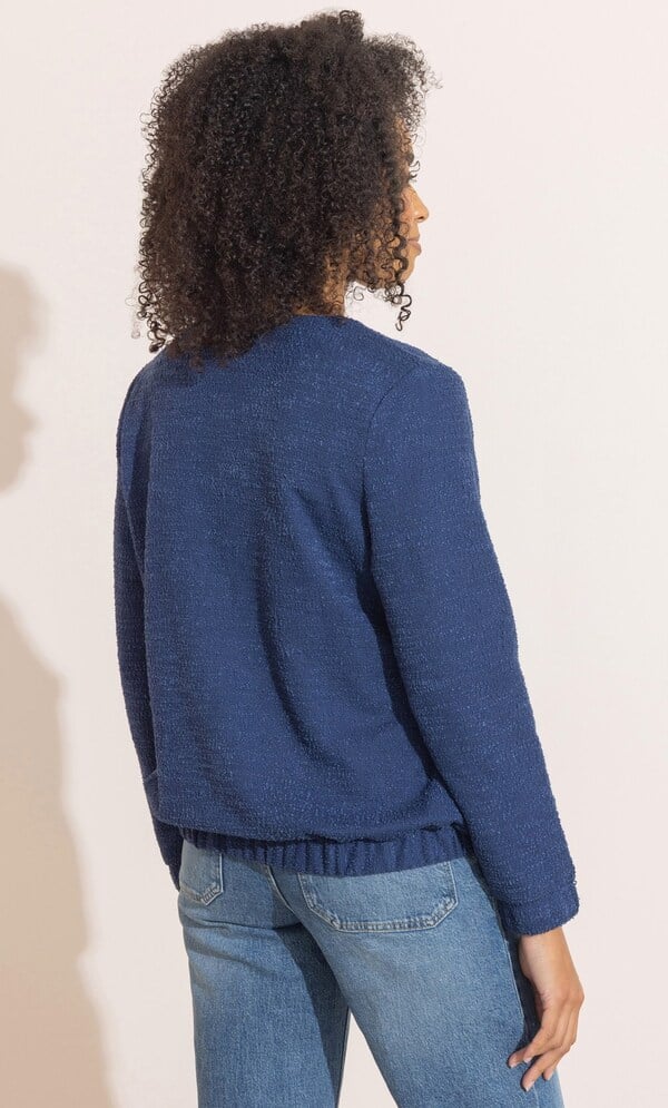 Boucle Bomber Jacket