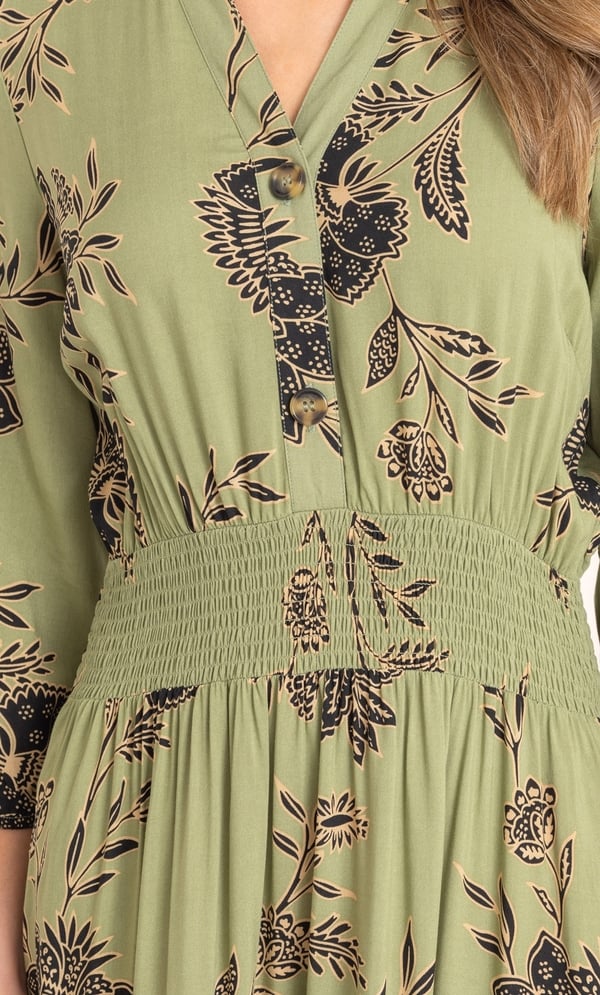 Floral Print Midi Dress