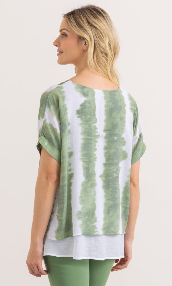 Tie Dye Layered Top