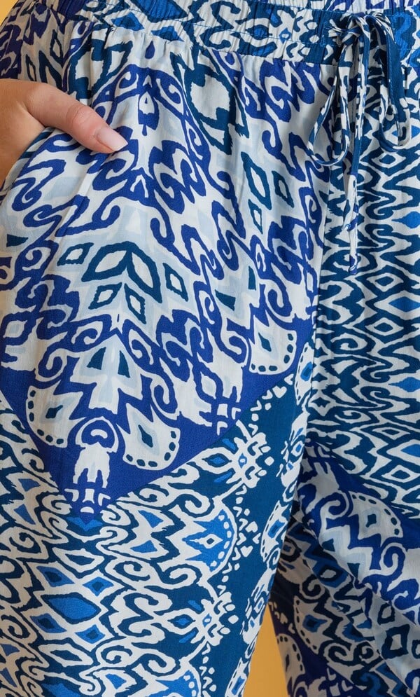Printed Pull On Bermuda Shorts