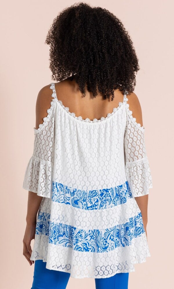 Cold Shoulder Lace Top