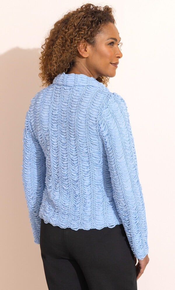 Anna Rose Ribbon Lace Zip Jacket