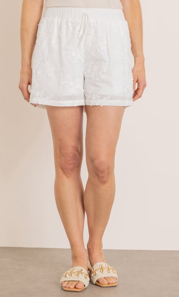 Pull On Cotton Applique Shorts