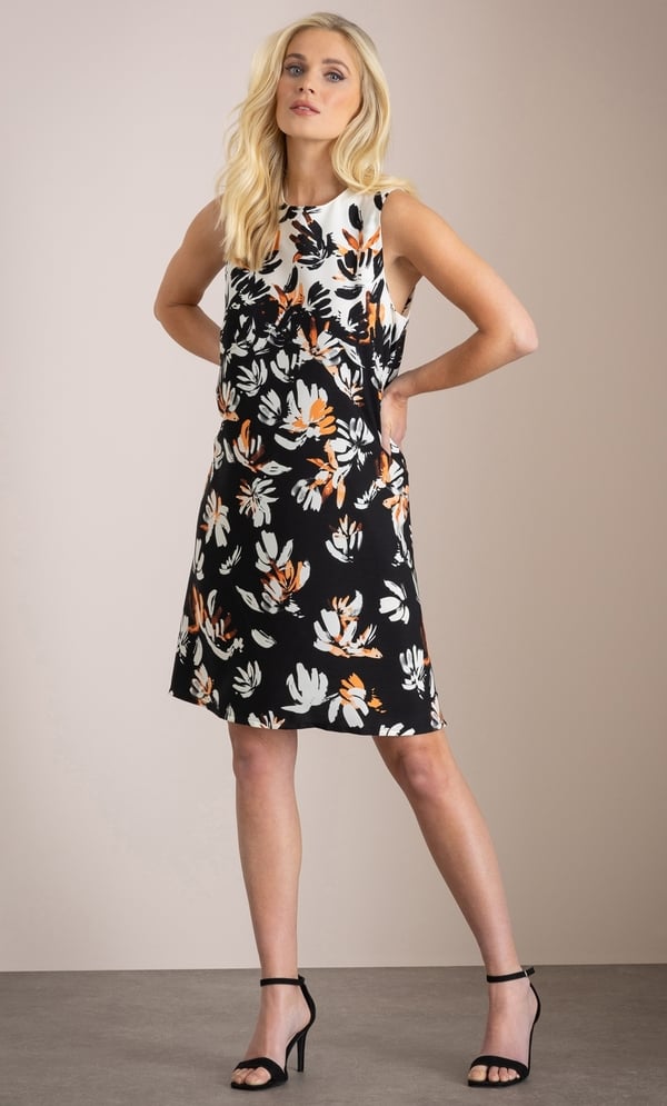 Floral Print Shift Dress