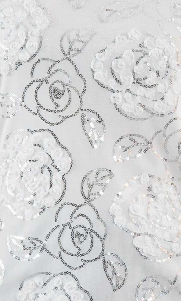 Anna Rose Embellished Mesh Sleeveless Top