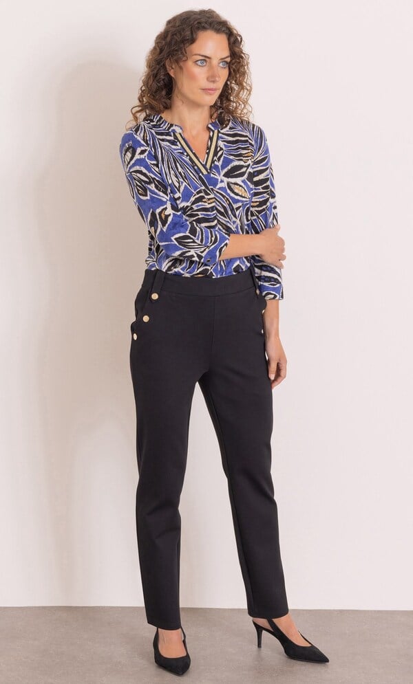 Anna Rose Slim Leg Ponte Pull On Trousers 27 Inch