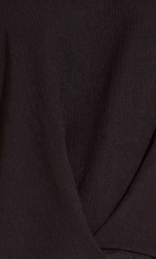 Textured V Neck Top
