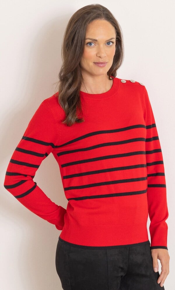 Stripe Long Sleeve Jumper