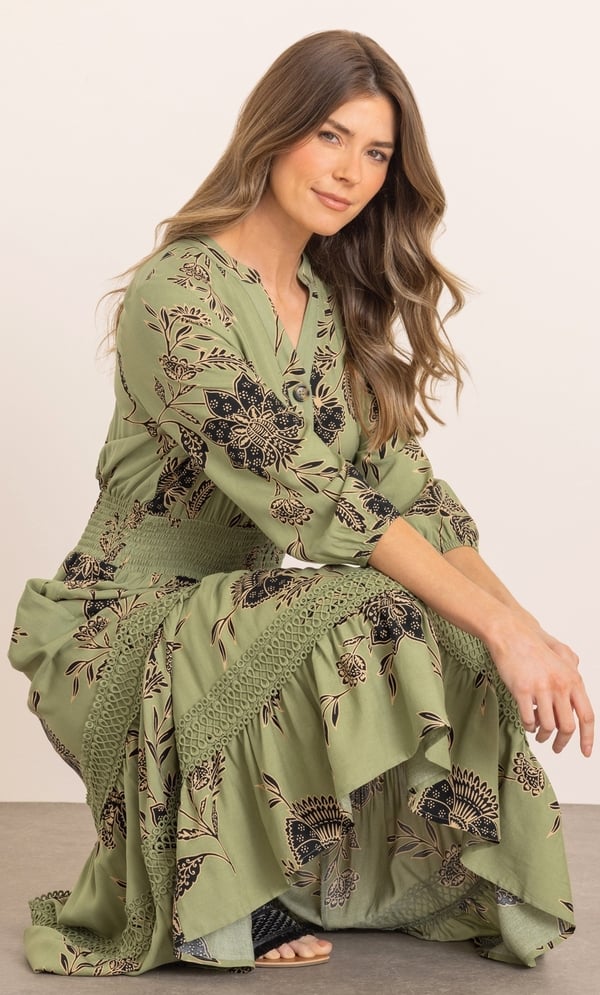 Floral Print Midi Dress