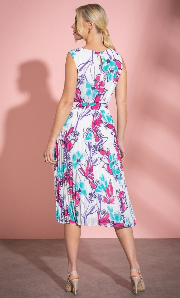 Bouquet Printed Midi Dress