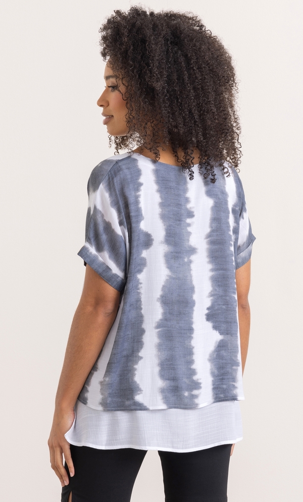 Tie Dye Layered Top