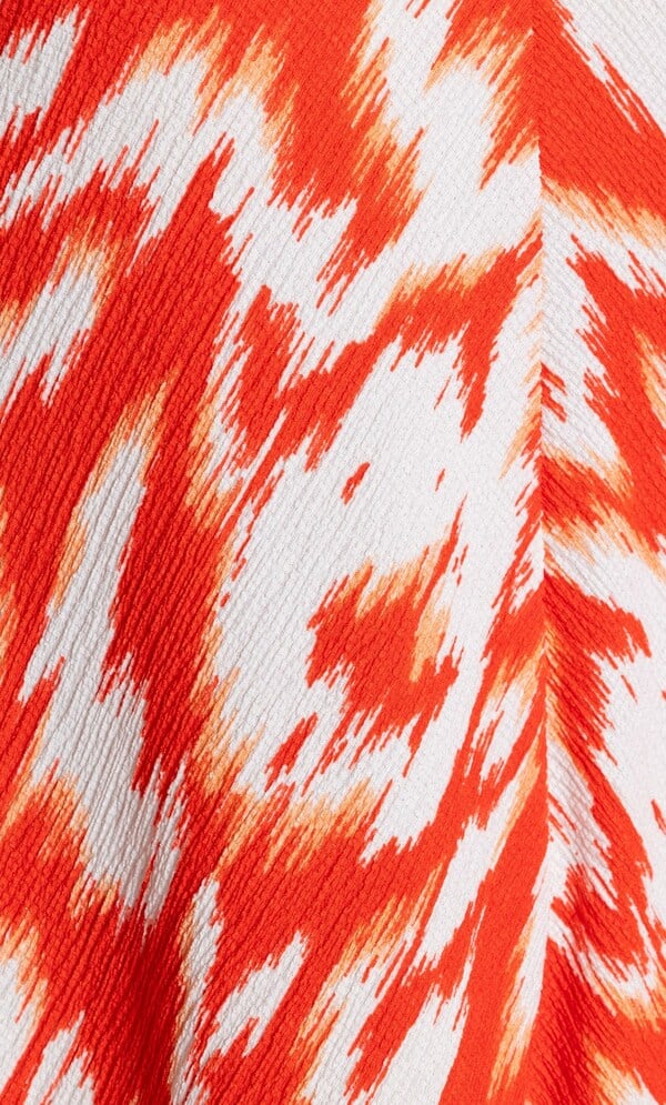 Printed Dipped Hem Strappy Dress