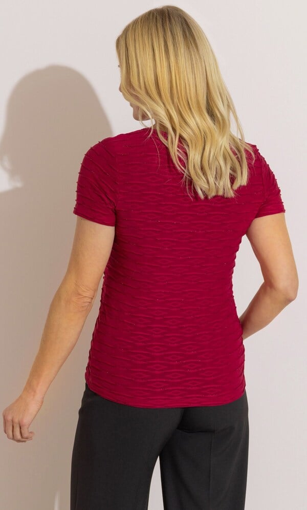 Anna Rose Diamond Wave Shimmer Top