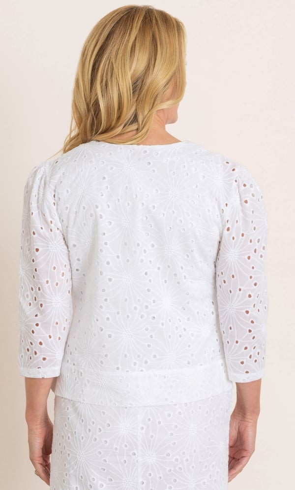Anna Rose Broderie Anglaise Cotton Jacket