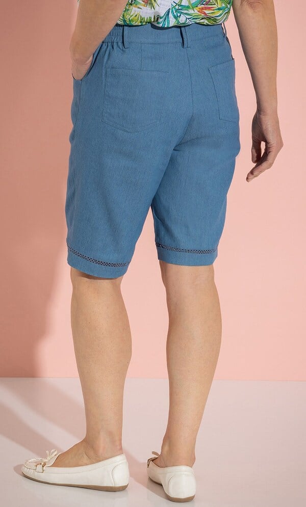 Anna Rose Denim Look Shorts