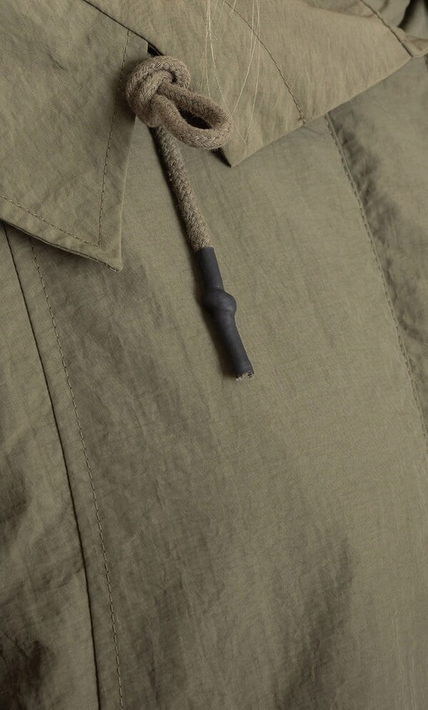 Hooded Raglan Sleeve Jacket
