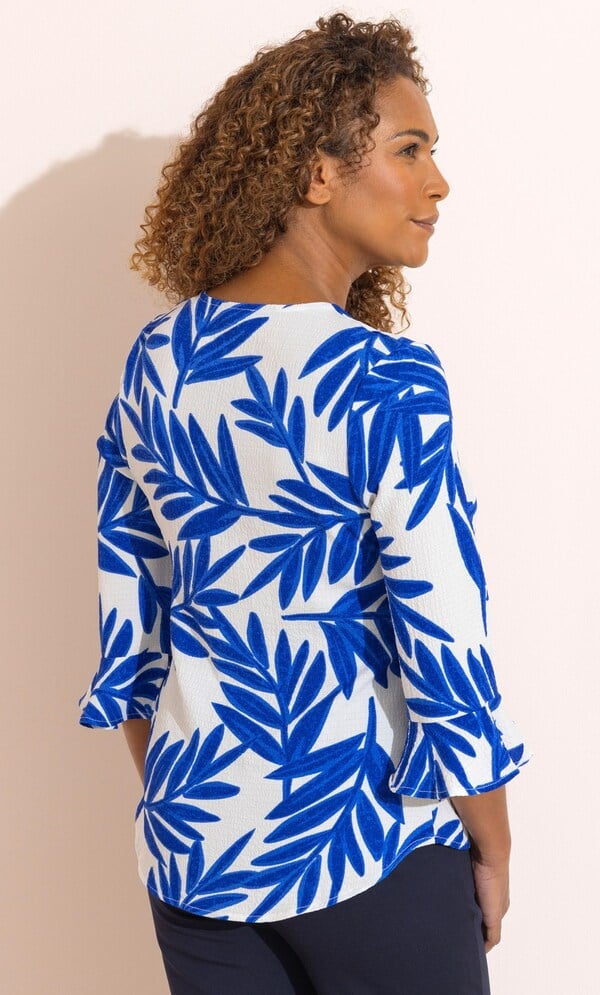 Anna Rose Botanical Print Top