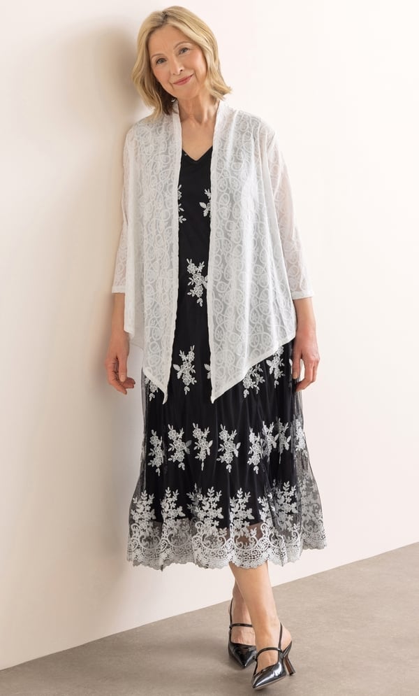 Anna Rose Patterned Waterfall Cover Up