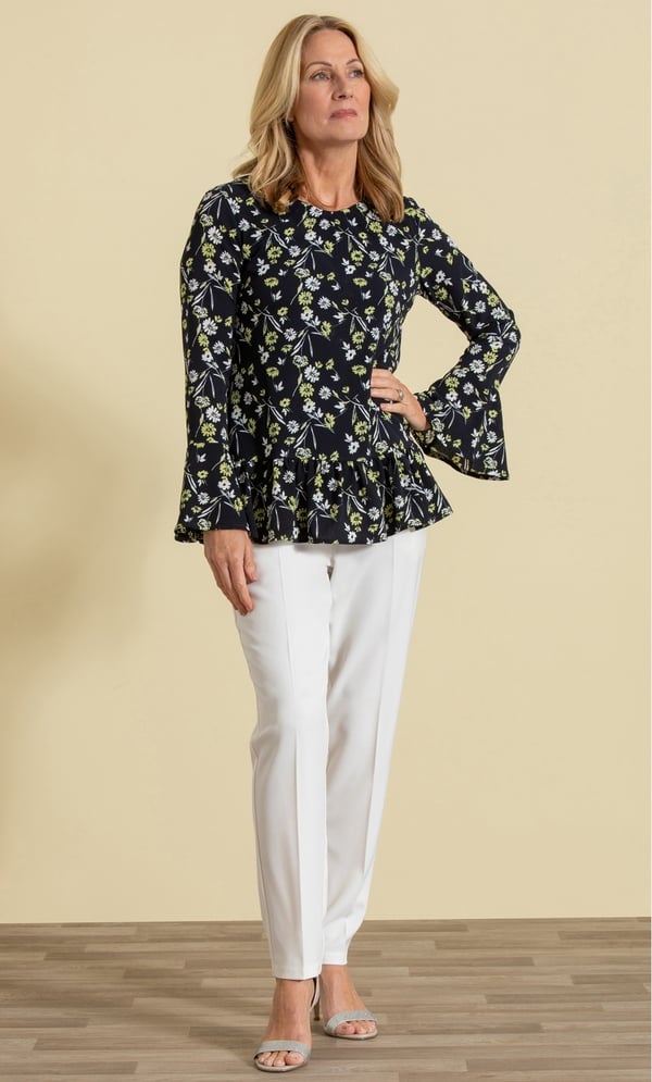 Anna Rose Floral Print Top