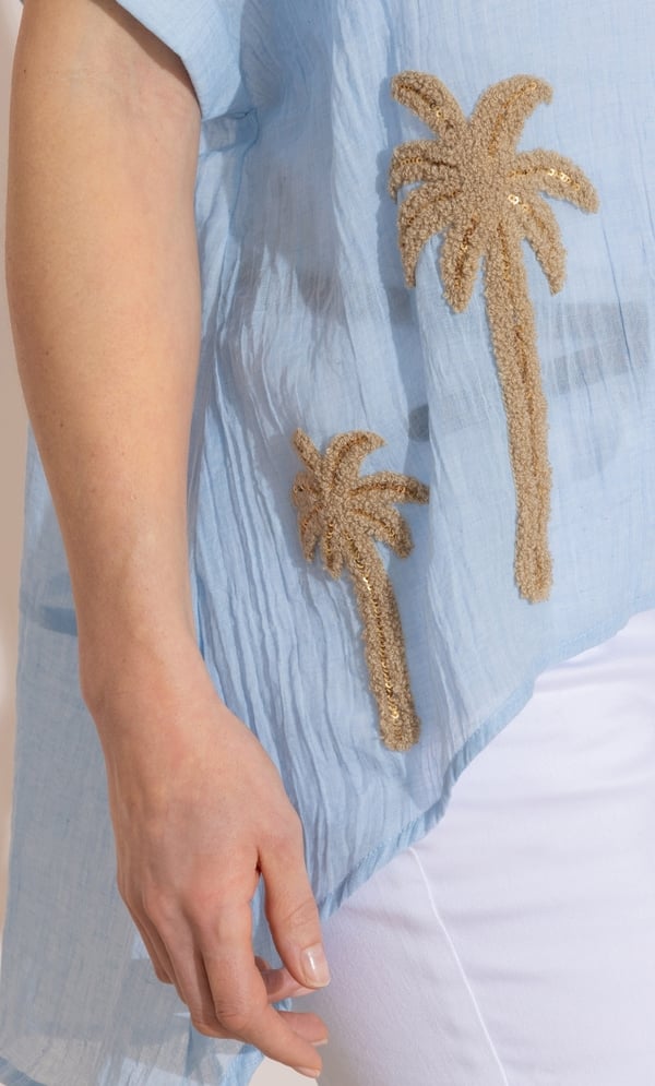 Embellished Palm Relaxed Top