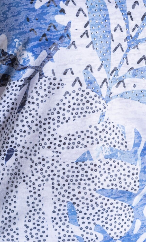 Anna Rose Embellished Print Top