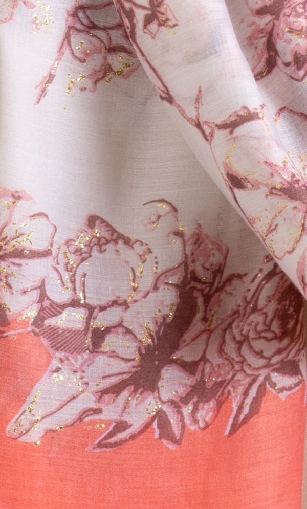 Floral Shimmer Scarf