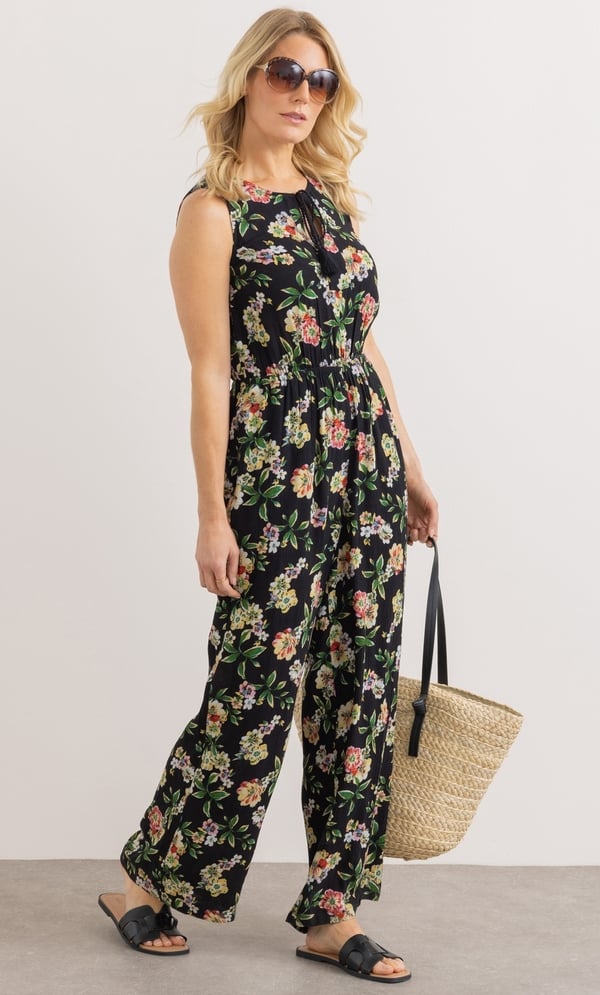 Floral Print Jumpsuit