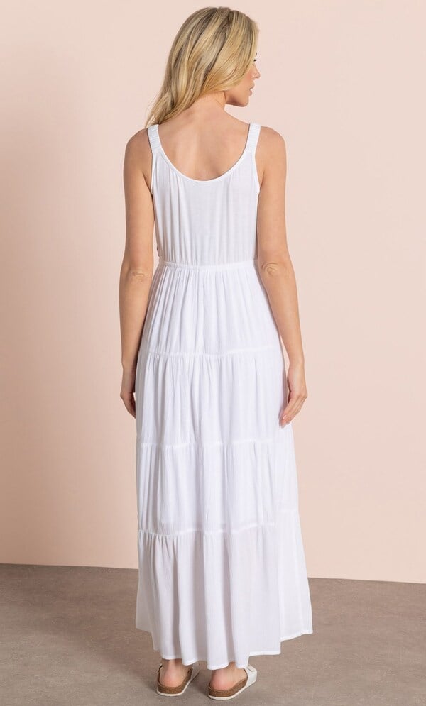 Crochet Trim Maxi Dress