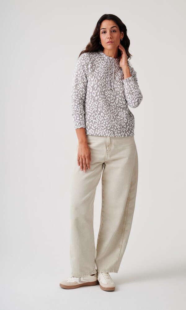 Anna Rose Leopard Inspired Shimmer Jumper