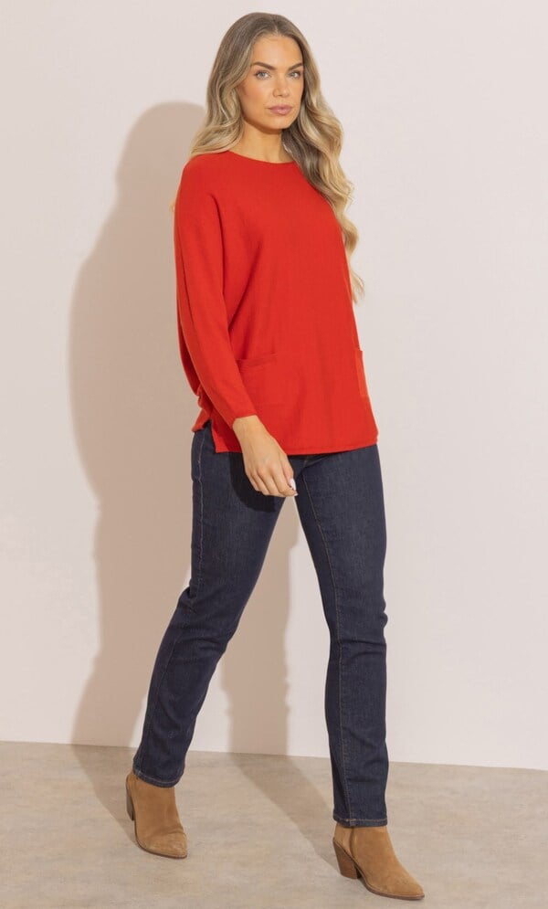 Batwing Knitted Jumper