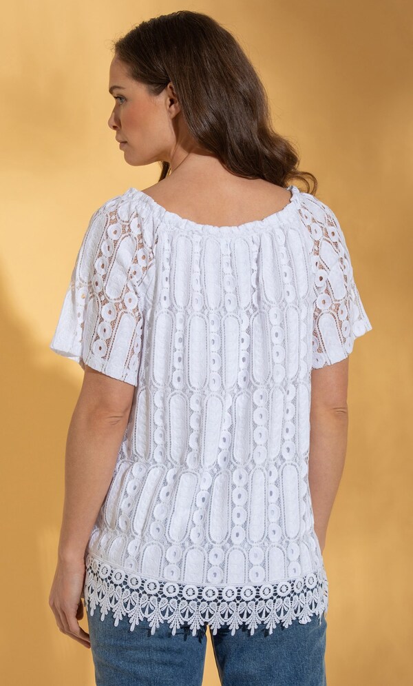 Short Sleeve Lace Top
