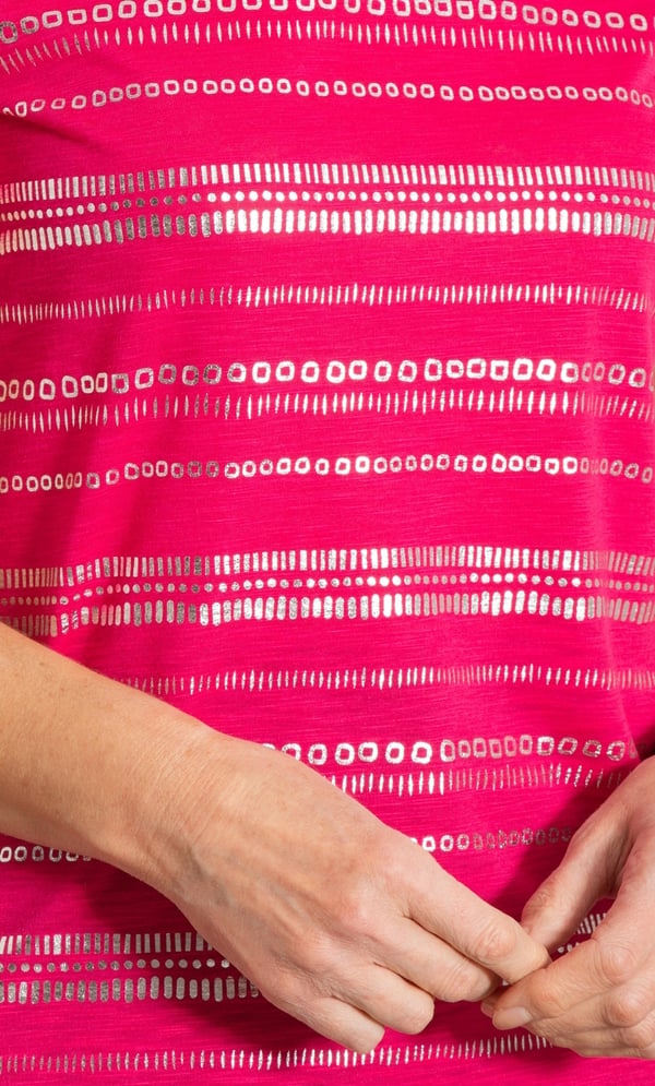Anna Rose Shimmer Print Jersey Top