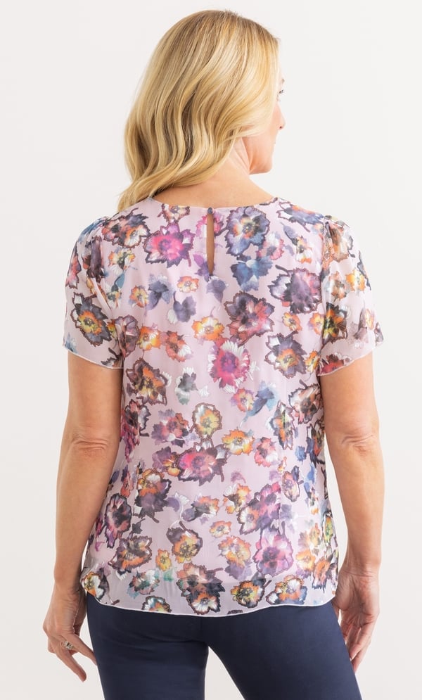 Anna Rose Floral Textured Top
