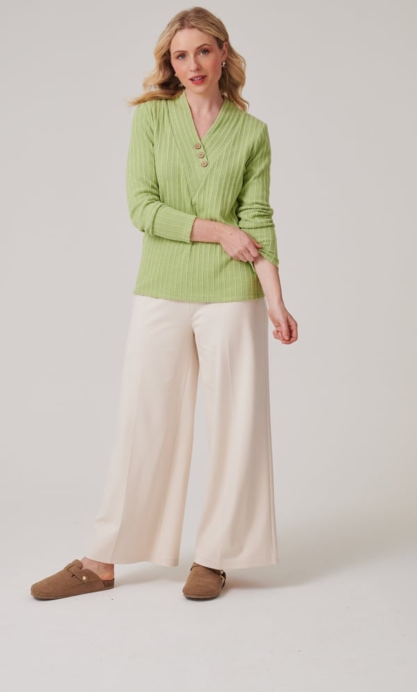 Brushed Rib Knit Top