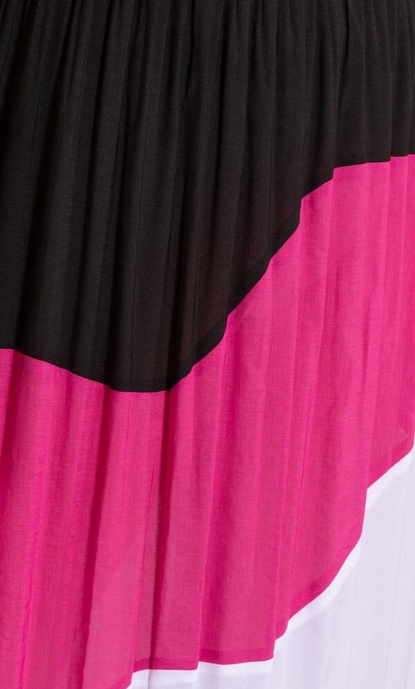 Sleeveless Colour Block Maxi dress
