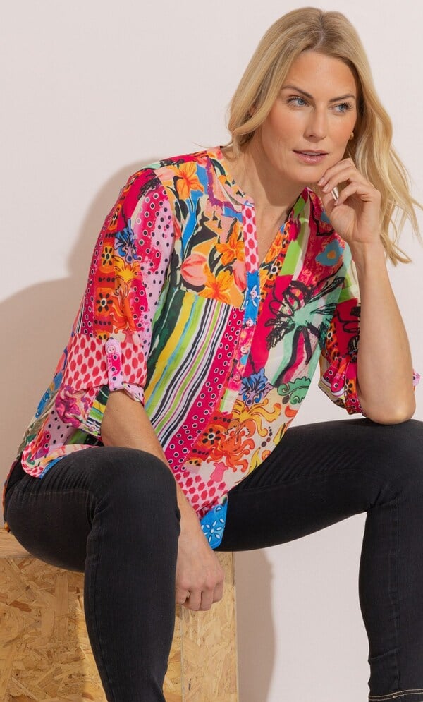 Anna Rose Printed Blouse