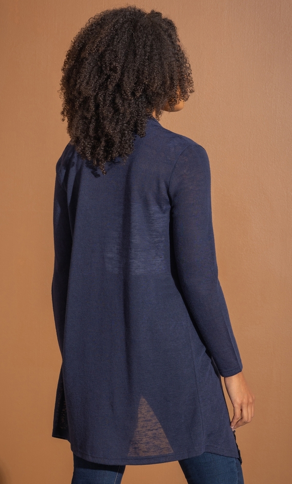 Lace Trim Knitted Cardigan