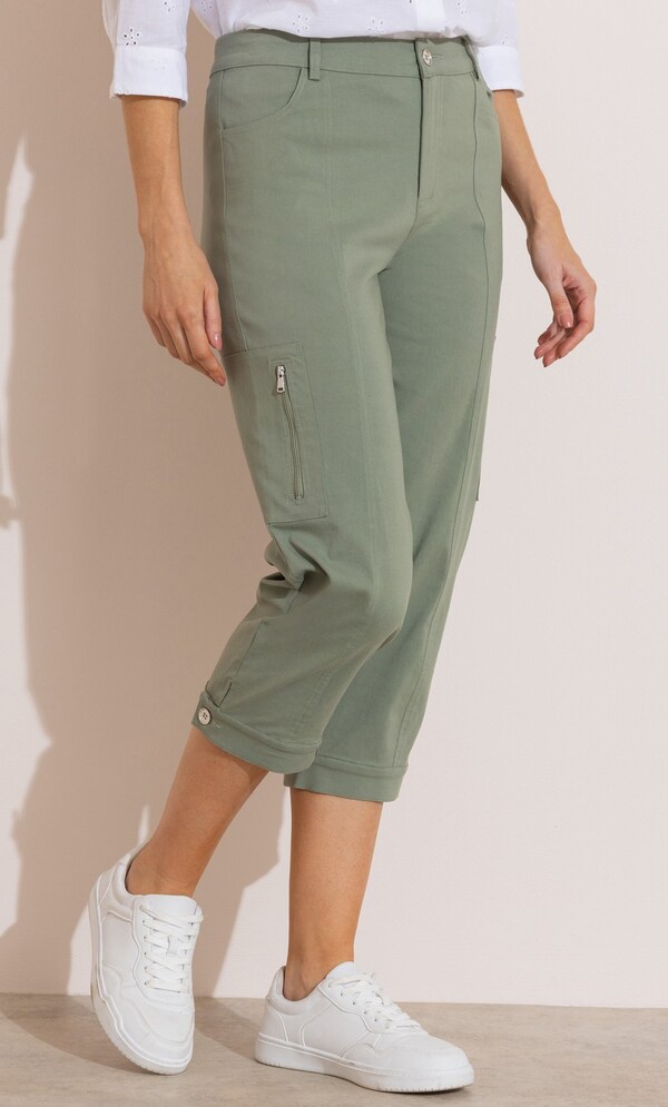 Cropped Cargo Trousers