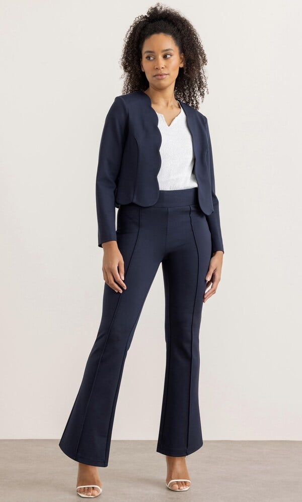 Scalloped Edge To Edge Jacket