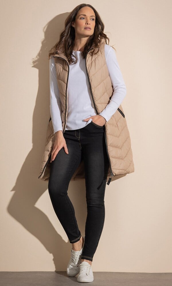 Hooded Longline Gilet