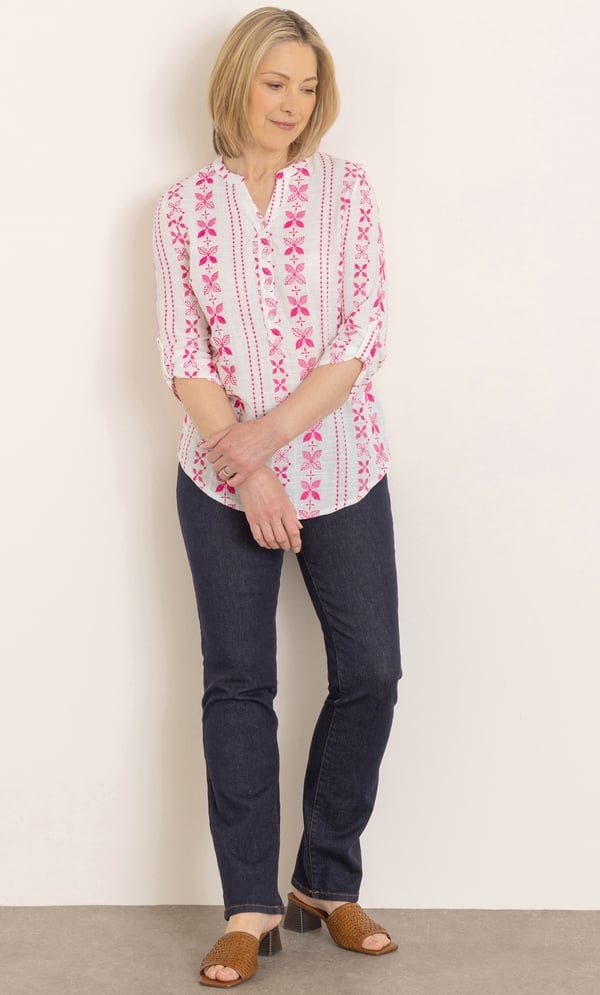 Anna Rose Embroidered Cotton Top