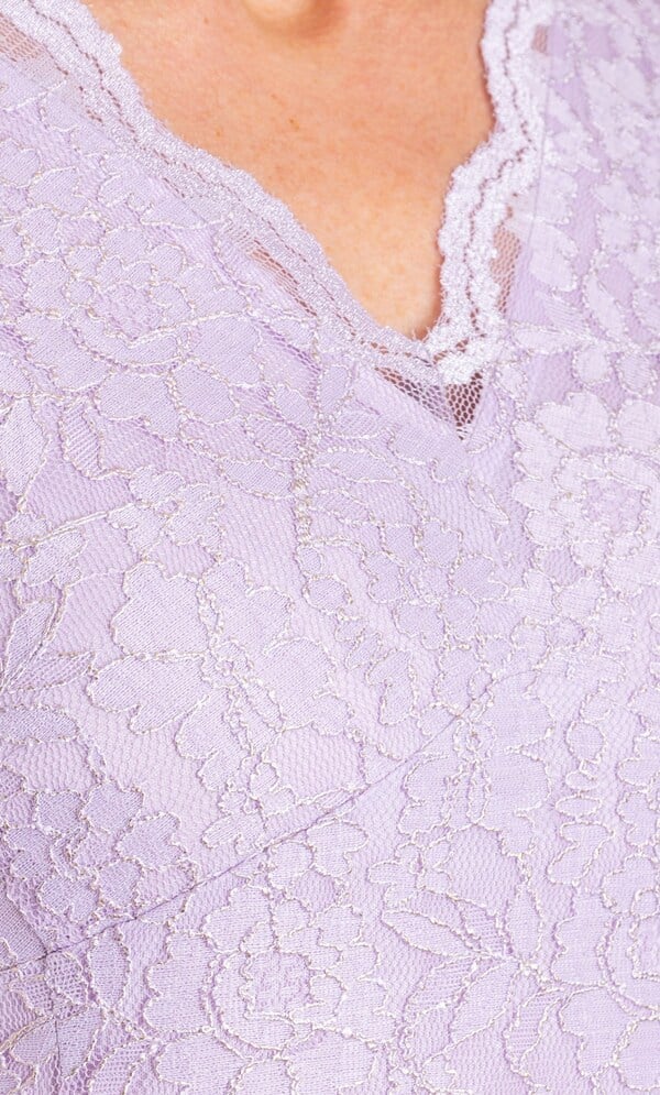 Anna Rose Shimmer Lace Dress