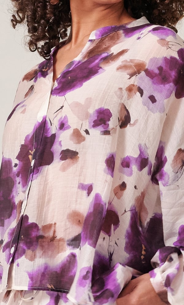 Floral Printed Loose Fit Shirt