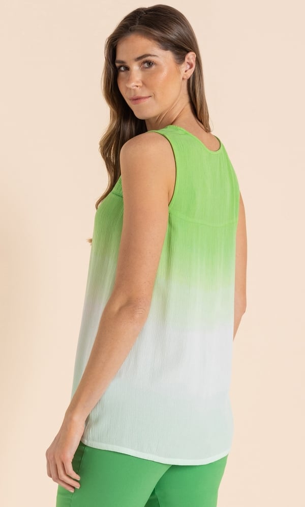 Embellished Dip Dye Sleeveless Top
