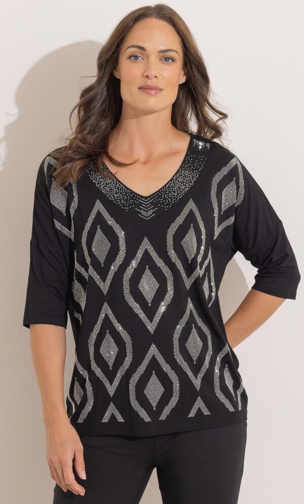 London Top in Diamond Stripe