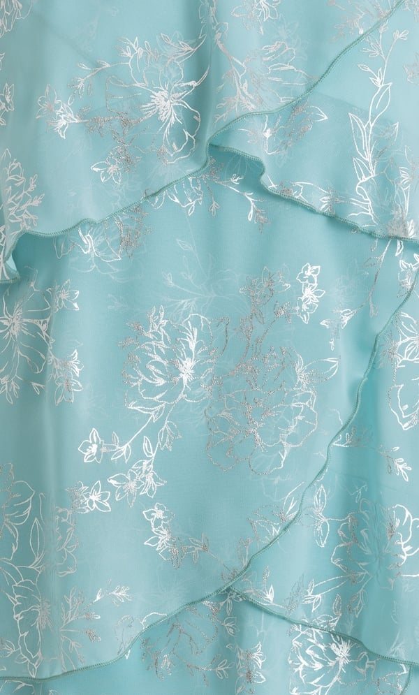 Shimmer Print Layered Dress