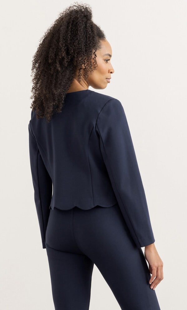 Scalloped Edge To Edge Jacket