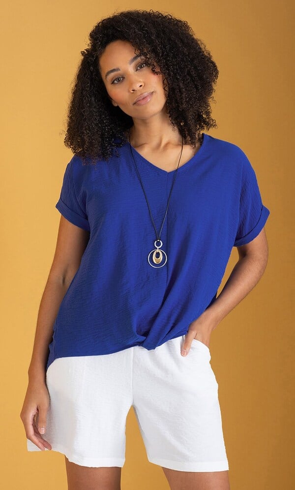 Twisted Hem Top